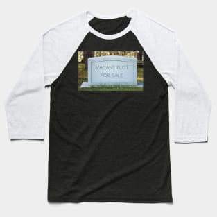 Halloween Funny Gravestone Baseball T-Shirt